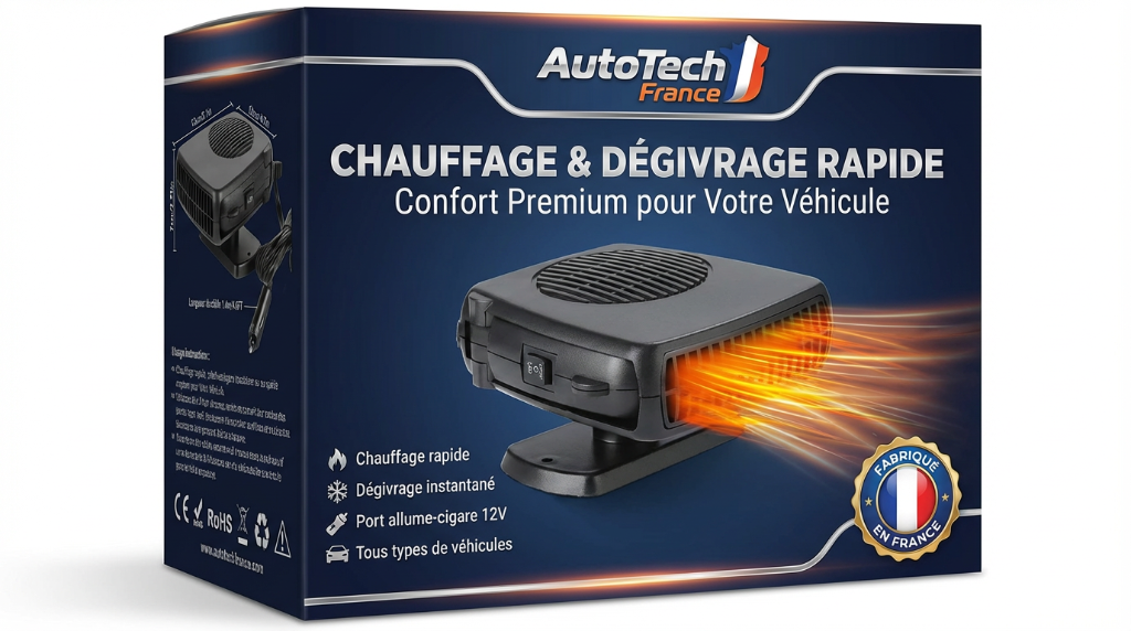Dégivreur AutoTech France - Chauffage Voiture 12V